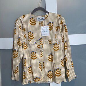 The Tiny big sister NWT Gingham Floral Shirt